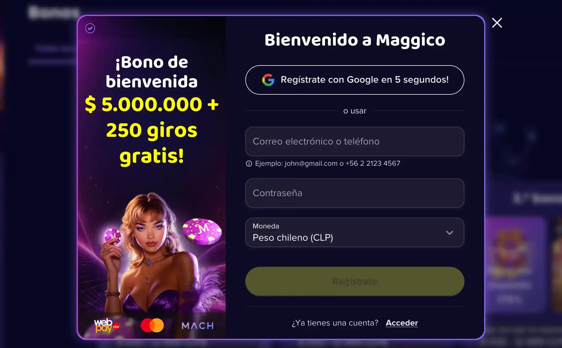 Maggico Casino Registrate